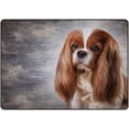 thumbnail image 1 of SKYSONIC Area Rug Cavalier King Charles Spaniel on Vintage Color Nursery Rug Floor Mat Kids Playing Mat 5'x 3'3" (60 x 39 in) for Living Room Bedroom, 1 of 6