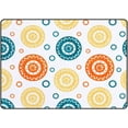 thumbnail image 1 of SKYSONIC Area Rug Circles Pattern Nursery Rug Floor Mat Kids Playing Mat for Living Room Bedroom, 63x48 in, 1 of 6