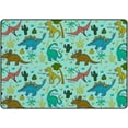 thumbnail image 1 of SKYSONIC Area Rug Dinosaurs Trees and Fern Nursery Rug Floor Mat Kids Playing Mat for Living Room Bedroom, 80x58 in, 1 of 6