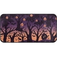 thumbnail image 1 of SKYSONIC Area Rug Halloween Forest Bat Print 39x20 Inches, Small Throw Rug Carpet Anti Slip Elastic Cotton Interlayer for Kitchen Bathroom Living Room Bedroom Stain Resistant Floor Mat, 1 of 7