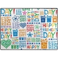 thumbnail image 1 of SKYSONIC Area Rug Pad Happy Father Day On White Nursery Rugs Floor Mat for Kids Playing Room Living Room Bedroom, 80 x 58 inch, 1 of 6