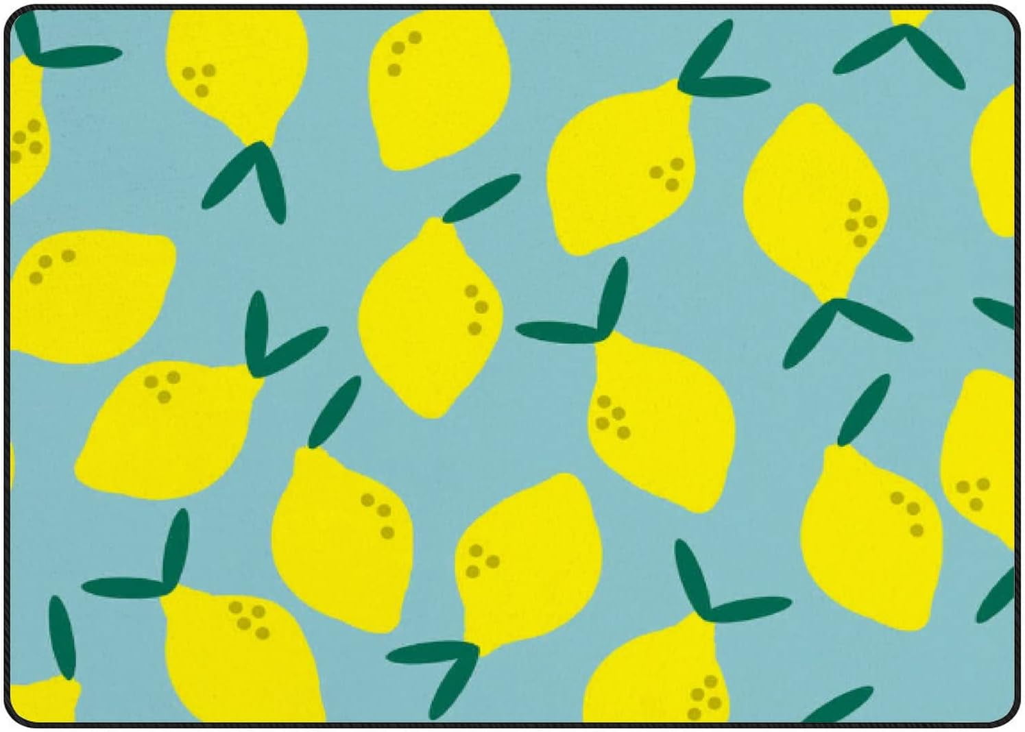 SKYSONIC Area Rug Simple Lemon Pattern Nursery Rug Floor Mat Kids ...