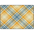 thumbnail image 1 of SKYSONIC Area Rug Tartan Plaid Pattern Nursery Rug Floor Mat Kids Playing Mat 5'3" x 4' (63 x 48 in) for Living Room Bedroom, 1 of 6