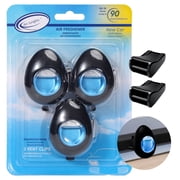 Air Jungles Car Air Freshener Vent Clip with Tesla Adapter, New Car Scent, 3 Count 4 ml Each, Long-Lasting Odor Eliminator for Cars, Trucks & SUVs, Compatible with Tesla Model 3 & Y