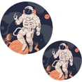 thumbnail image 1 of SKYSONIC Astronaut Explore Summer Pot Holders Trivets, 2 Pcs Heat Resistant Trivets,Outer Space Cotton Thread Weave Mats for Hot Pads Pans Pot Bowl Teapot for Kitchen Decor, 1 of 7