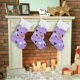 thumbnail image 1 of SKYSONIC Autumn Gnome Christmas Stocking 1pc, Large Fireplace Xmas Hanging Stockings with Plush Cuff for Family Holiday Party Decorations, 17.71 x 12.20 Inch, 1 of 7