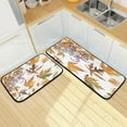 thumbnail image 1 of SKYSONIC Autumn Grass Leaves Kitchen Rugs 2 Pieces, Withered Leaf Floor Mat Room Area Rug Washable Carpet Perfect for Living Room Bedroom Entryway, 1 of 7