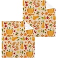 thumbnail image 1 of SKYSONIC Autumn Harvest Pumpkin Cotton Washcloths Set of 6, Highly Absorbent Soft Fingertip Towel for Bathroom, Gym, Hotel and Spa, 12 x 12 Inch, 1 of 7