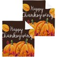 thumbnail image 1 of SKYSONIC Autumn Harvest Pumpkin Washcloths Set of 6, Highly Absorbent Soft Cotton Fingertip Towels for Bathroom, Kitchen, Gym, Spa, Home Decor, 12 x 12 Inch, 1 of 7