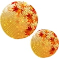 thumbnail image 1 of SKYSONIC Autumn Leaves Maple Pot Holders Trivets, 2 Pcs Heat Resistant Trivets, Cotton Thread Weave Mats for Hot Pads Pans Pot Bowl Teapot for Kitchen Decor, 1 of 7