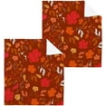 thumbnail image 1 of SKYSONIC Autumn Maple Leaf Cotton Washcloths Set of 4, Highly Absorbent Soft Fingertip Towel for Bathroom, Gym, Hotel and Spa, 12 x 12 Inch, 1 of 7