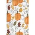 thumbnail image 1 of SKYSONIC Autumn Pumpkin Leaves Kitchen Dish Towels 4 Pack Fall Maple Leaf Absorbent Hand Towels, Lint-Free Fast Drying Hanging Dishcloths for Cooking Baking Home Tea Bar Clean 18x28in, 1 of 7