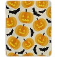 thumbnail image 1 of SKYSONIC Baby Kids Cozy Warm Throw Thermal Soft Bed Blanket 50x60 in Halloween Pumpkins Flannel Fleece Blanket, 1 of 6