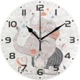 thumbnail image 1 of SKYSONIC Beach Sky Wall Clock 10 Inch Silent Non Ticking Round Clock Oil Painting Clock Easy to Read Clock for Living Room Bedroom Bathroom Home Decor, 1 of 7