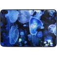 thumbnail image 1 of SKYSONIC Beautiful Jellyfish Area Rug Pad 23.6x15.7 inch, 100% Light Weight Polyester Fabric for Living Bedroom, 1 of 5