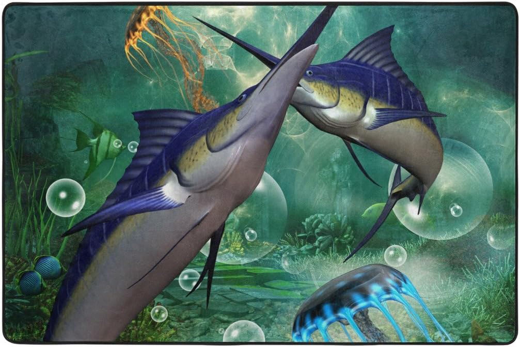 Marlin Rug SKYSONIC Beautiful Marlin Area Rug Pad 24x36 Inch 100% Light Weight ...