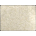 thumbnail image 1 of SKYSONIC Beige Lisianthus Flowers 80x58 inches Lightweight Soft Area Rug Mat Indoor Floor Rugs Home Decoration for Kids Room Living Room, 1 of 6