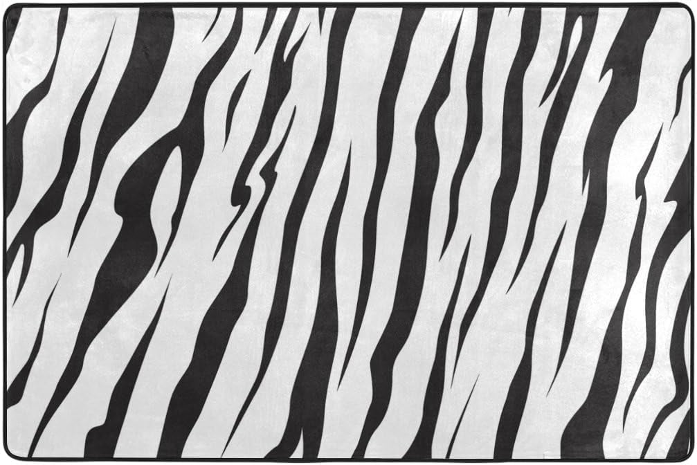 SKYSONIC Bengal Tiger Stripe Area Rug Pad 72 x 48 inch 100 Light