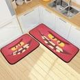 thumbnail image 1 of SKYSONIC Big Monster Kitchen Mats Set of 2 Funny Floor Runner Rug Anti Fatigue Non Slip Comfort Mat 19.7x27.6 Inch + 19.7x47.2 Inch for Living Room Laundry Room Hallway, 1 of 7