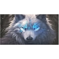 thumbnail image 1 of SKYSONIC Blue Eyes Wolf Kitchen Mats 20"x39" Absorbent Non Slip Runner Rug Machine Washable Kitchen Floor Mat for Home Bathroom Door, 1 of 7