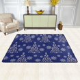 thumbnail image 1 of SKYSONIC Blue Sparkling Christmas Tree Non-Slip Area Rug, Snowflakes Floor Carpet Comfort Floor Mats Decor for Indoor Front Porch Living Room Bedroom Kitchen, 36"x24", 1 of 5