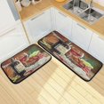 thumbnail image 1 of SKYSONIC Bottle of Red Wine Kitchen Rugs 2 Pieces, Vintage Colorful Floor Mat Room Area Rug Washable Carpet Perfect for Living Room Bedroom Entryway, 1 of 7