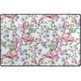 thumbnail image 1 of SKYSONIC Branch Roses Flower Area Rug Pad - 31 x 20 inch - 100% Light Weight Polyester Fabric for Living - Bedroom, 1 of 6