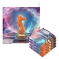 thumbnail image 1 of SKYSONIC Bright Chess Knight Baby Muslin Washcloths Face Towel, 3 PCS Chessboard Burp Cloths Cotton Wipes Infant Wash Cloth for Newborn Boys Girls 12"x12", 1 of 7