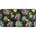 thumbnail image 1 of SKYSONIC Cactus Botanical Flowers Kitchen Mats Washable Long Floor Runner Rug Non-Slip Fatigue Area Rugs Fashion Absorbent Doormat Cushioned for Farmhouse Home Bath Indoor Outdoor Decor 39x20 in, 1 of 7