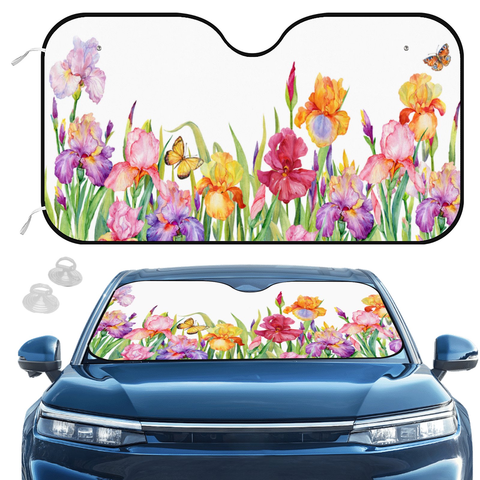 SKYSONIC Car Windshield Sunshade,Thicken Bubble Block Heat and Sun UV