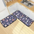 thumbnail image 1 of SKYSONIC Cartoon Owl Ghost Bat Kitchen Rugs 2 Pieces, Cute Halloween Floor Mat Room Area Rug Washable Carpet Perfect for Living Room Bedroom Entryway, 1 of 7