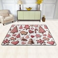 thumbnail image 1 of SKYSONIC Cartoon Pink Xmas Ornament Non-Slip Area Rug, Merry Christmas Floor Carpet Comfort Floor Mats Decor for Indoor Front Porch Living Room Bedroom Kitchen, 36"x24", 1 of 5