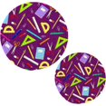 thumbnail image 1 of SKYSONIC Cartoon School Tool Theme Pot Holders Trivets, 2 Pcs Heat Resistant Trivets for Hot Dishes, Cotton Thread Weave Trivet Mats for Hot Pads Pans Pot Bowl Teapot for Kitchen Decor, 1 of 7