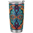 thumbnail image 1 of SKYSONIC Christmas Ball Tumbler Stainless Steel Double Wall Vacuum Reusable Insulated Mug with Straw and Built-in Coaste for Cold and Hot Beverages, 20oz, 1 of 7