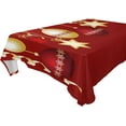 thumbnail image 1 of SKYSONIC Christmas Balls Tablecloth Waterproof Washable Polyester Square Table Cover Durable Tablecloth for Kitchen Dining Table Party Decor (54 X 54 Inch), 1 of 7