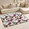 thumbnail image 1 of SKYSONIC Christmas Gingersnap Stocking Non-Slip Area Rug, Winter Holiday Floor Carpet Comfort Floor Mats Decor for Indoor Front Porch,Living Room, Bedroom,Kitchen,72"x48", 1 of 5