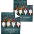 thumbnail image 1 of SKYSONIC Christmas Gnome Cotton Washcloths Set of 2, Highly Absorbent Soft Fingertip Towel for Bathroom, Gym, Hotel and Spa, 12 x 12 Inch, 1 of 7