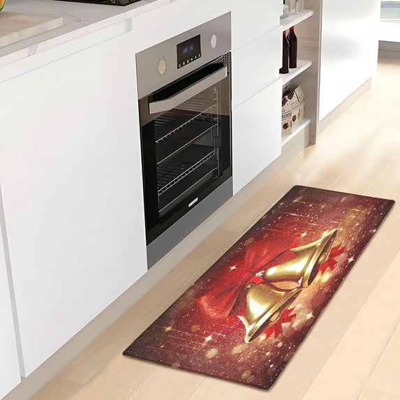 SKYSONIC Christmas Pattern Soft Runner Rug Washable Non-Slip Room Rug Hallway Rug Runner for Entryway,Hallway,Bathroom,and Kitchen,39x20In