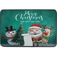 thumbnail image 1 of SKYSONIC Christmas Santa Door mat Non Slip Floor Door Rug Soft Floor Mat for Kitchen Garden Bedroom Indoor Outdoor Entrance Home Holiday Decoration 23.6" x15.7", 1 of 7
