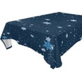 thumbnail image 1 of SKYSONIC Christmas Snowflake Tablecloth Waterproof Washable Polyester Square Table Cover Durable Tablecloth for Kitchen Dining Table Party Decor (54 X 54 Inch), 1 of 7