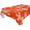 thumbnail image 1 of SKYSONIC Christmas Snowflake Tablecloth Waterproof Washable Polyester Square Table Cover Durable Tablecloth for Kitchen Dining Table Party Decor (60 X 108 Inch), 1 of 7