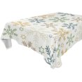 thumbnail image 1 of SKYSONIC Christmas Snowflake Tablecloth Waterproof Washable Polyester Square Table Cover Durable Tablecloth for Kitchen Dining Table Party Decor (60 X 60 Inch), 1 of 7
