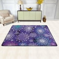 thumbnail image 1 of SKYSONIC Christmas Snowflakes Flowers Non-Slip Area Rug, Colorful Fireworks Floor Carpet Comfort Floor Mats Decor for Indoor Front Porch Living Room Bedroom Kitchen, 36"x24", 1 of 5