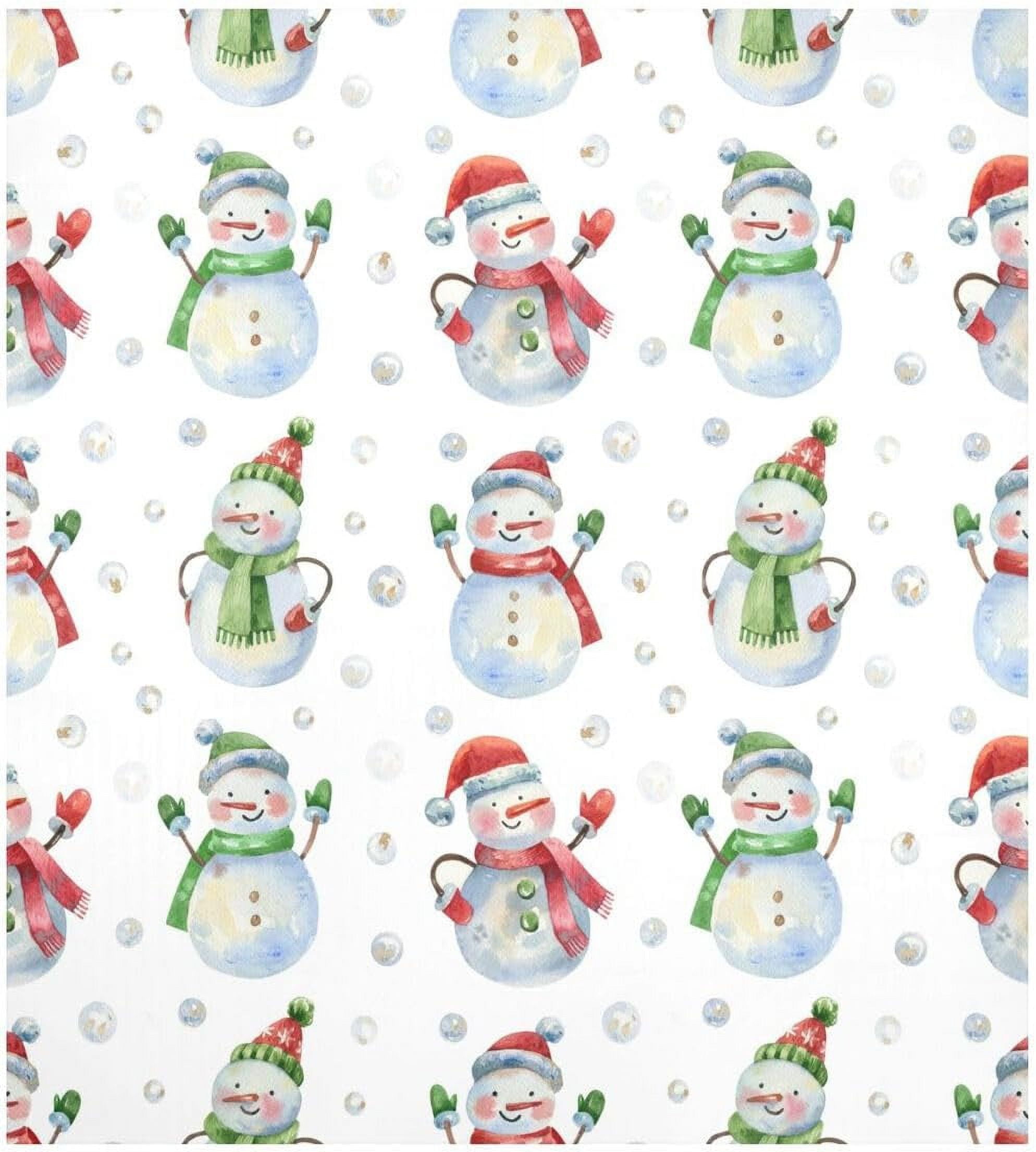 SKYSONIC Christmas Snowman Dishwasher Cover 23x26in,Reuseable Refrigerator Cover