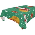 thumbnail image 1 of SKYSONIC Christmas Snowman Tablecloth Waterproof Washable Polyester Square Table Cover Durable Tablecloth for Kitchen Dining Table Party Decor (54 X 72 Inch), 1 of 7
