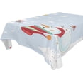 thumbnail image 1 of SKYSONIC Christmas Snowman Tablecloth Waterproof Washable Polyester Square Table Cover Durable Tablecloth for Kitchen Dining Table Party Decor (60 X 60 Inch), 1 of 7