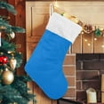 thumbnail image 1 of SKYSONIC Christmas Stocking Personalized Solid Color Large Candy Stocking Hanging Gift Xmas Stockings Decoration 2 PCS for Family Holiday Party Ornaments Decor Fireplace, 1 of 7