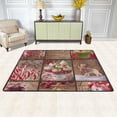 thumbnail image 1 of SKYSONIC Christmas Sweets Wooden Non-Slip Area Rug, Merry Xmas Floor Carpet Comfort Floor Mats Decor for Indoor Front Porch Living Room Bedroom Kitchen, 36"x24", 1 of 5