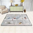 thumbnail image 1 of SKYSONIC Christmas Town Landscape Non-Slip Area Rug, Winter Wonderland Floor Carpet Comfort Floor Mats Decor for Indoor Front Porch Living Room Bedroom Kitchen, 36"x24", 1 of 5