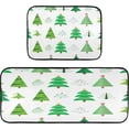 thumbnail image 1 of SKYSONIC Christmas Tree 2 Pieces Kitchen Rug Cushioned Anti-Fatigue Kitchen Rugs Set for Home Office Laundry,19.7" x 27.6"+19.7" x 47.2", 1 of 7